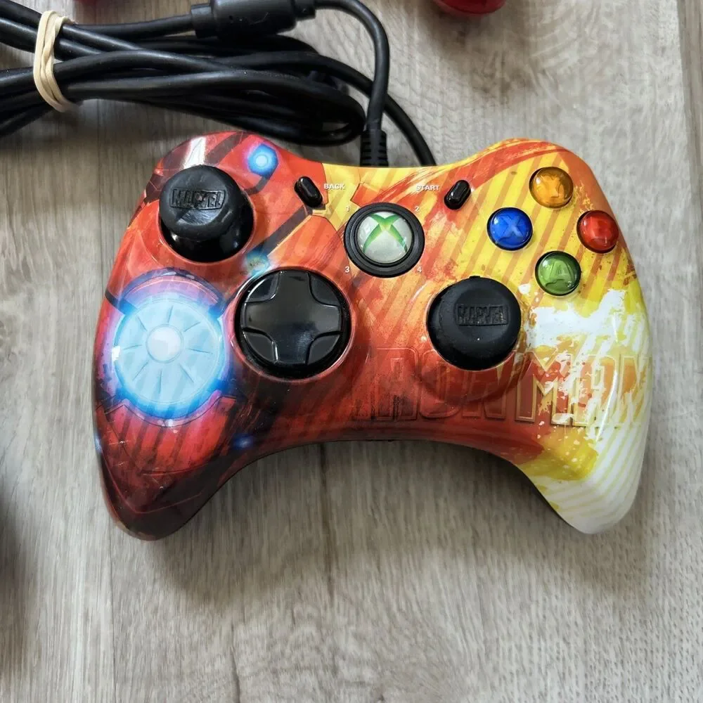 Xbox 360 Third Party Wired Controller Lot Of 4 Marvel Disney Infinity UNTESTED